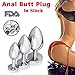 Anal Butt Plug Anal Trainer Kit Male Prostate Massagers Metal Anus Play Fetish Stainless Steel Stimulation Pleasure Adult Sex Toy Things for Women Men Couples buttplug Fantasy Restraints Bondage