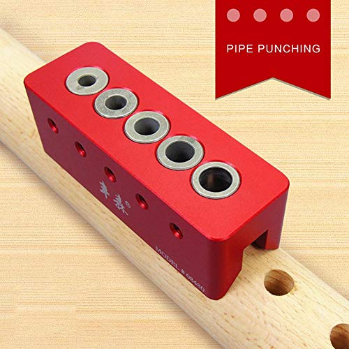 Jocestyle Woodworking Puncher Locator Right Angle Round Pipe Punch DIY Carpentry Tool