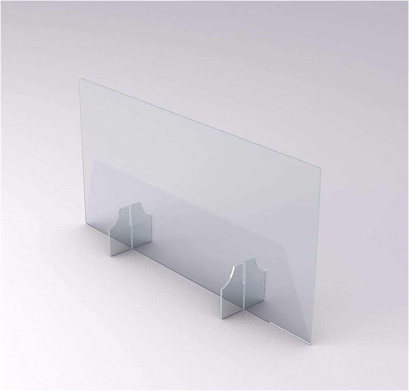 Acrylic Plexiglass Sneeze Guard Barrier and Shield Desktop Barrier