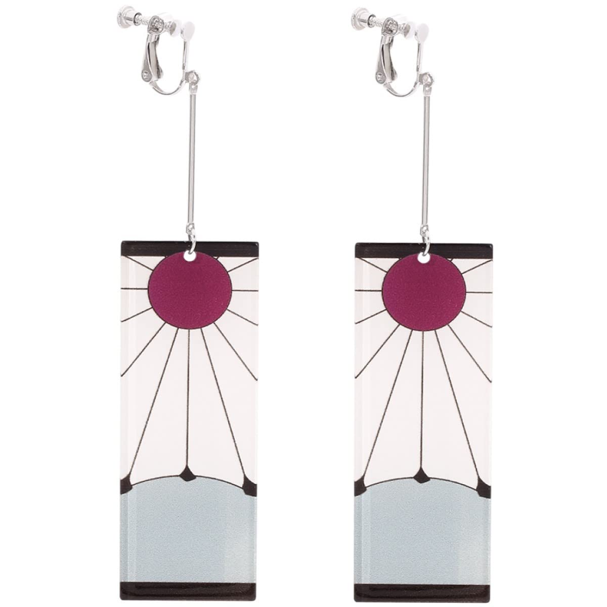 Kamado Tanjirou Earrings Japanese Anime Demon Slayer Earrings Cosplay Accessory Prop Animation Secondary Peripheral Earrings Acrylic Personalized Earring Kamado T Fans Gift Anime Enthusiasts Gift
