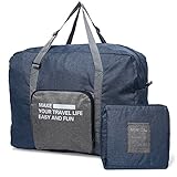 Travel Duffel Bag For Women & Men - Lightweight Carry On Foldable Duffle For Luggage Portable