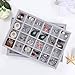 Valdler Velvet Stackable Jewelry Tray Showcase Display Storage Box (24 Grid Without Lid)