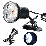 LIYUDL Mini Super Bright 3 LED Book Light,Easy Clip On Reading Light plug in,Perfect for Bookworms