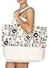 SERENITA Extra Large Canvas Beach Tote Bag, Top Zipper Shoulder Bag for Beach Travel