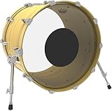 Remo CS Ambassador Transparent Bass Drum Head 22" with Black Dot CS-1322-10 view 4