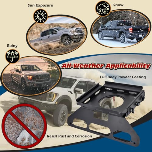 TOPOWN Truck Mount for Starlink Mini for Ford F150 for F250/F350/F450/F550 | Drill Free Cab Mount for Starlink Mini for F150 (2015+), for F250-F550 (2017+), Fits Aluminum Body (US Patent 30/008,384)