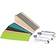 Kaplan Early Learning Ramptastic - STEM Ramp for Testing Velocity with 6 Textured Inserts and Activity Cards