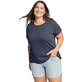 Eddie Bauer Short Sleeve Fav Crewneck Tee Heather Indigo
