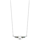 925 Sterling Silver Heart Necklaces for Women - Gemstone Necklace for Women - Birthstone Necklace - Necklaces for Women Silver - Minimalist Jewelry - Gemstone Jewelry for Women