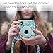 Fintie Protective Case Compatible w/Fujifilm Instax Mini 8 Mini 8+ Mini 9 Instant Camera - Premium Vegan Leather Bag Cover with Removable Strap, Emerald Illusions