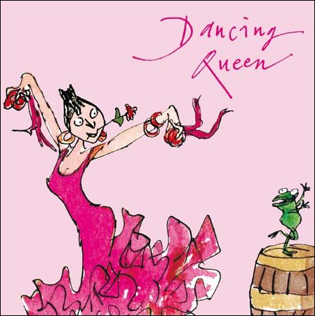 Greeting Card - Female Birthday - Flamenco Dancer by Quentin Blake