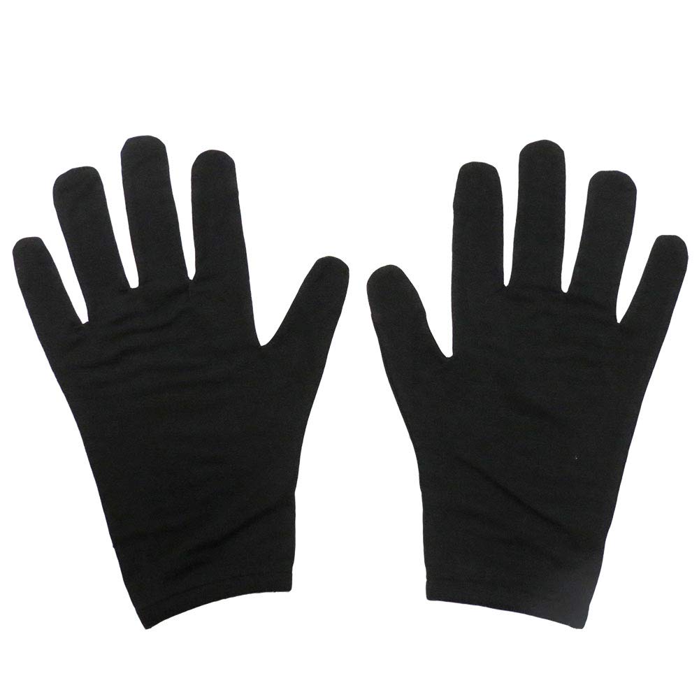 Edenswear zinc-Infused Eczema Tencel Moisturizing Gloves for Adult (XL, Black)