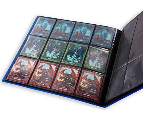 QuadRow 12-Pocket FlexXFolio Blue Card Game
