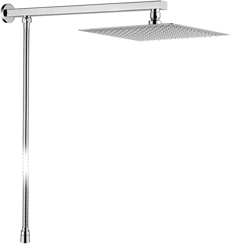 GRIFEMA G7007 10 Inch Rainfall Shower Head Set Chrome Stainless Steel