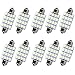 GBAuto 10 Piece Strip, 4pcs 48 LED Multicolor Music Interior Dash Lighting Waterproof Kit with Sound Active Function and Wireless Remote Control, Car Charger Included, DC 12V, 4 pack