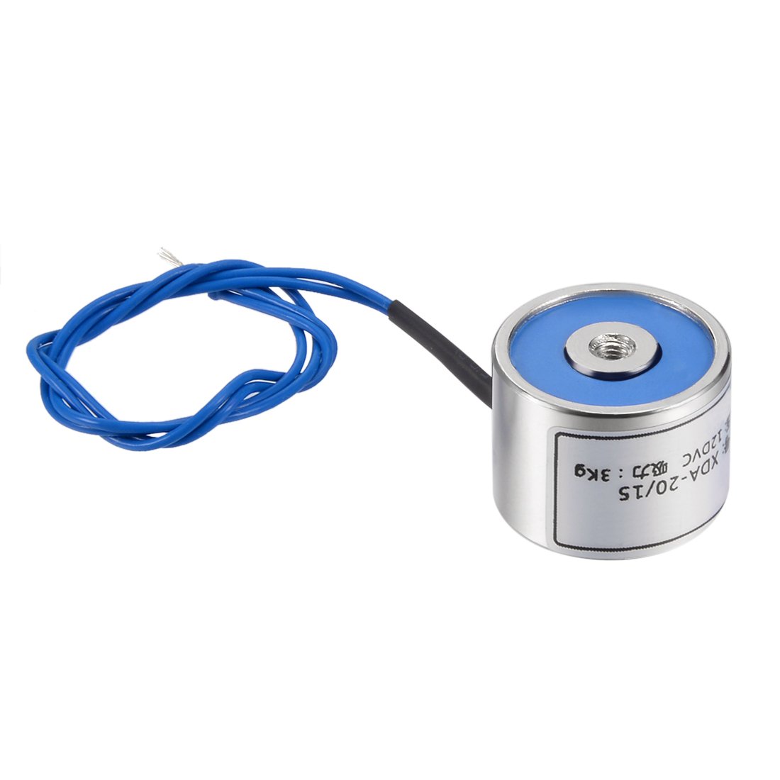 uxcell 80x38mm DC12V 1000N Electric Sucking Disc Solenoid Lift Holding Electromagnet
