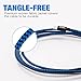 Micro USB Cable, 3Pack 10FT Nylon Braided Tangle-Free High Speed Charging Cord for Samsung, Nexus, LG, Motorola, Android Smartphones and More-[Blue+Black]
