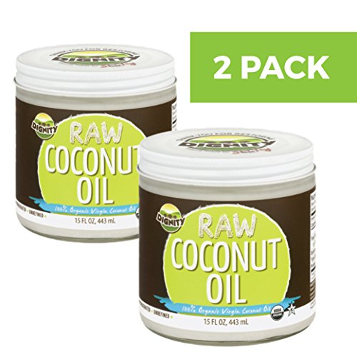 Dignity Organic Virgin Coconut Oil - Centrifuge Raw 2-PACK (15oz)