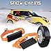2 PCS Car Tire Anti-Skid Block, Cable Snow Tire Chain Reusable Car Anti Slip Tire Traction Easy Installation/Removal for Car Truck SUV Emergency Winter Driving
