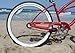 Firmstrong Urban Lady Three Speed Beach Cruiser Bicycle, 26-Inch, Red