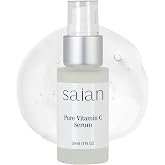 Saian Pure Vitamin C Serum, Improve Dull, Uneven-Looking Skin - 1 fl oz | For Daily Use with Hydrating Antioxidant Care &mdash; Oil-Free Vegan Non-Comedogenic Fragrance-Free Formula for All Skin Types