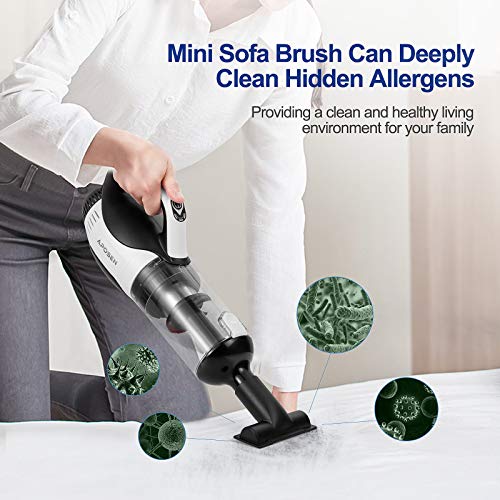 APOSEN Handheld Vacuum with Charging Dock, Cordless Hand Vacuum with