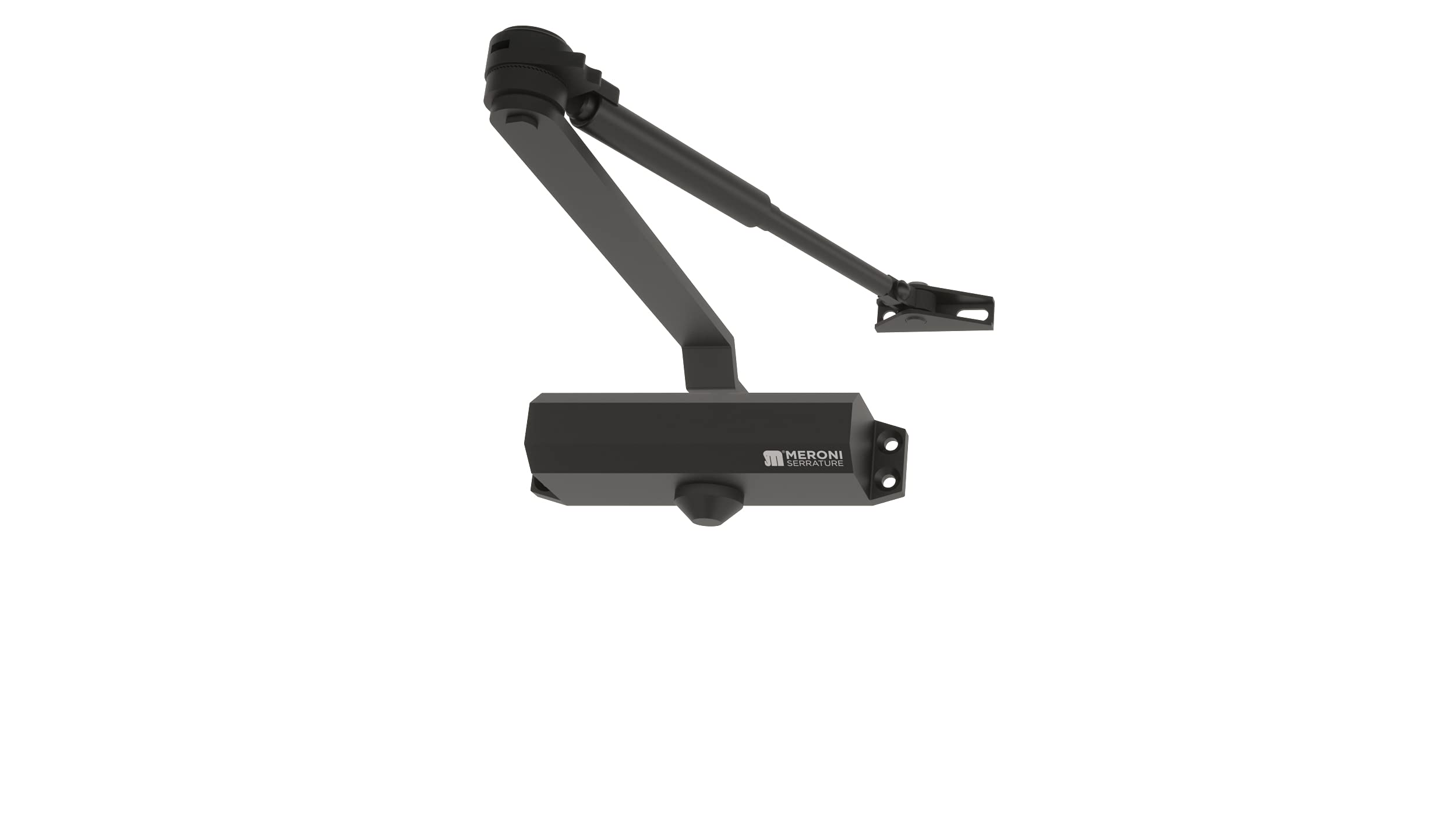 Door Closer Black Hold-Open Arm 90°