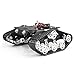 Tracked Robot Smart Car Platform with Damping Effect System Metal Tank Chassis with Powerful Dual DC 9V Motor for Arduino Raspberry Pi DIY Kit STEM Education, Easy Assembly (11.0x9.8x4.5inch, 3.28lb)