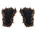 Wishpets Grizzly Bear Paw Slippers w/ Black Claws (Brown, Large)