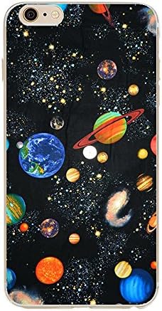 TNCY iPhone 6s case,Galaxy Planet Design Slim Flexible Clear Bumper TPU Soft Cover for iPhone 6 6s 4.7 inch (Galaxy)