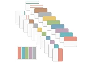 ELII 500 PCS Tabs 2 Inch Book Tabs Sticky Index Tabs,Page Markers File Tabs Self Adhesive, Labels for Pages Notebooks