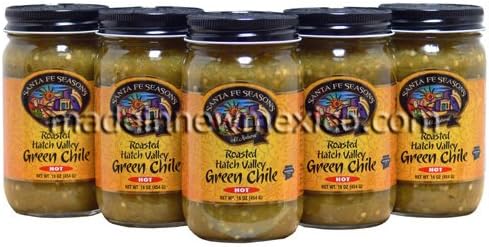 Santa Fe Seasons Roasted Hatch Valley Green Chile Hot (6 Pack)