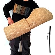 Xiami Leyuan Professional Big Dog Bite Sleeve Agility Equipment Dog Training Arm Protection +PU Leather Stick Kit Set (canvas)