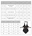 zeraca Women's Surplice Neckline High Waisted Halter One Piece Swimsuit Bathing Suit (Black, S6)