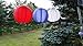 LED Concepts PLNT-SLR-3 Light Up Chinese Lanterns, Red/White/Blue (Pack of 3)