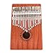 GECKO Kalimba 17 Key with Mahogany Wooden, 17 Note Thumb Piano With Tuning and Note Layout For Playing Western Melodies and Harmonies Easily
