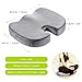Konnor Memory Foam Seat Cushion, Car Butt Cushion Office Chair Support Care Seat Cushion Sciatica Pain Relief Massage Comfort Seat Pad - Grey