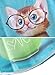 Futurino Women's Lovely Cup Cat in Teacup Print Short Sleeve T shirt Tops,White,X-Small / Small