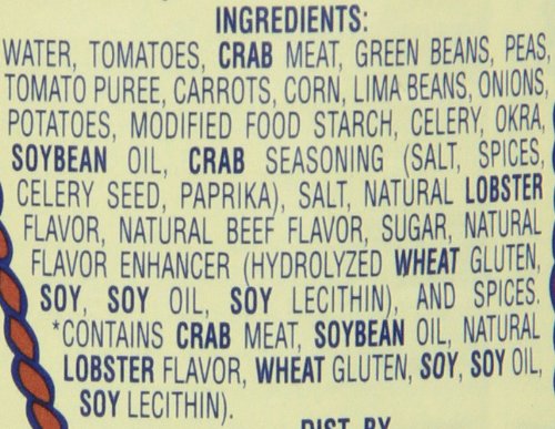 Chincoteague Seafood Vegetable Red Crab Soup, 15-Ounce Cans (Pack of 12)