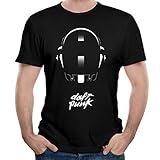 Men's Daft Helmet Punk Classic Logo Cool Tshirt 100% Cotton Black