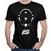 Men's Daft Helmet Punk Classic Logo Cool Tshirt 100% Cotton Black