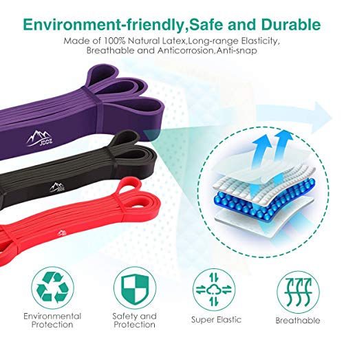 JDDZ SPORTS Pull up Resistance and Assist Bands, Workout Bands