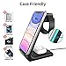 Wireless Charger Stand, KKUYI 3 in 1 Wireless Charging Station for AirPods Pro Apple Watch Charging Dock Wireless Charging Stand Compatible with iPhone 11/11 Pro/XR/Xs Max/X/8/8P, Galaxy Note10/S10/S9