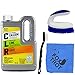 CLR Complete Cleaning Kit, Calcium Lime and Rust Removal System Includes 28oz CLR Bottle, 1 Handheld Heavy Duty Brush, 1 EZ Grip Thin Tip Vinyl Brush, 1 Professional Grade Foxtrot TM Microfiber Towel