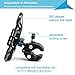 EXSHOW Bike Motorcycle Phone Holder with Safety and Full Rotation for iPhone X/8/8plus/7/6s/6 Plus/5s/4,Samsung Galaxy S4/5/6/7/8,Note 4/5/6/7,LG,HTC and All the 3.5-6 inches Phones and GPS