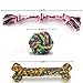 MEWTOGO Pet Chew Durable Rope Toys-Teeth Aids Cotton Ropes for Small Dogs(Pack of 3)