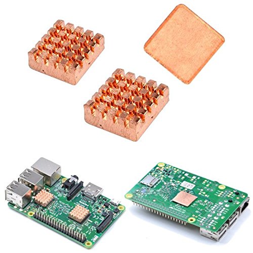 Raspberry Pi 2/3 Copper Heat Sink Heatsink With 3M Special Thermal Cooling Paste / Raspberry Pi 2/3 Copper Heat Sink Heatsink With 3M Special Thermal Cooling Paste . . . Material: Copper . .