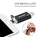 USB C Drive 32GB Phone USB Drive,100% Real Capacity 3 IN 1 (Type-C/Micro USB/USB 2.0) OTG Flash Drive Waterproof Storage Thumb Drive for Macbook Andriod Mobile Phone Tablets Samsung (black_32GB)