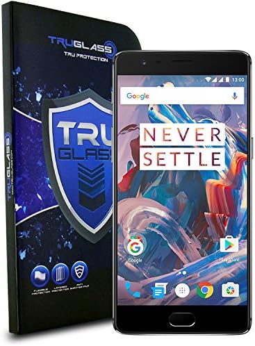 TRUGLASS OnePlus 3 Screen Protector, Full Screen Protector 0.3mm Tempered Glass Screen Protectors for OnePlus 3 (Three) - Retail Packaging - Golden