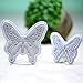 KALAIEN 2pcs Butterfly Sugarcraft Cookie Cutters DIY Embossing Cutter for Cake Decorating